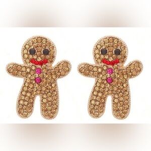 ♥️🆕♥️Gingerbread Man Stud Earrings